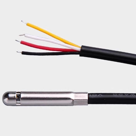 AHT40 2 Meters Temperature and Humidity Sensor Stainless Steel Waterproof