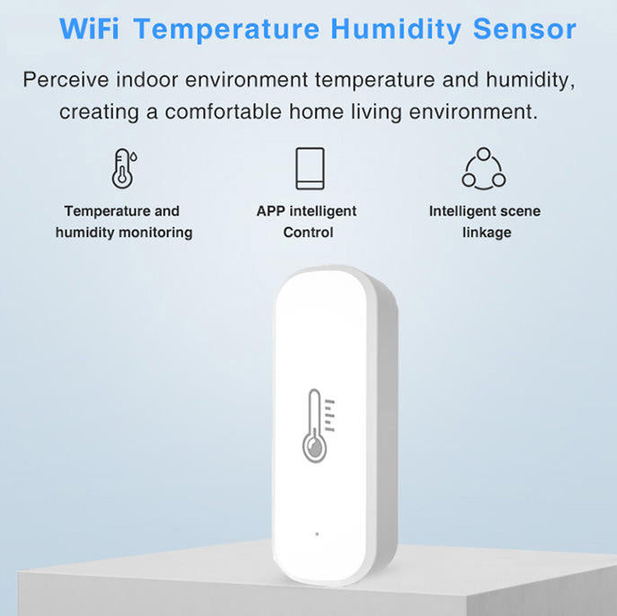 Temperature and Humidity Sensor with WiFi Cozylife APP