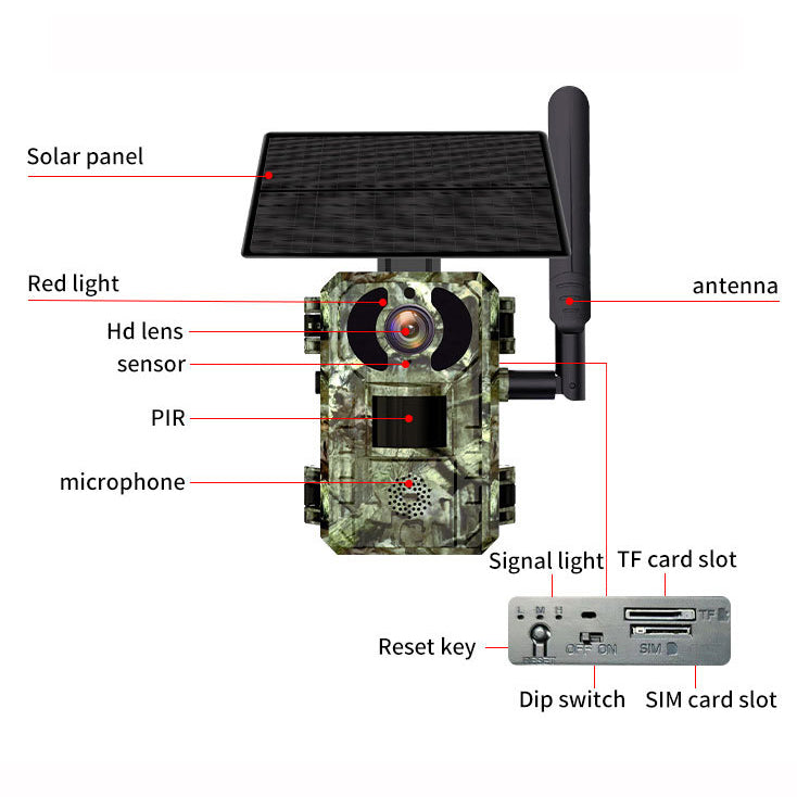 Cellular Trail Cameras 4rd Gen Hunting Game Wilderness Camera