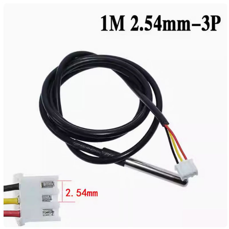 DS18B20 Temperature Sensor Stainless Steel Encapsulated Waterproof XH2.54-3P 1 Meter