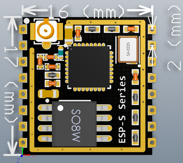 ESP-07S ESP8266 Serial to WiFi Module