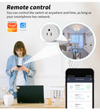 16A Remote Control Smart Plug With Electricity Meter Function