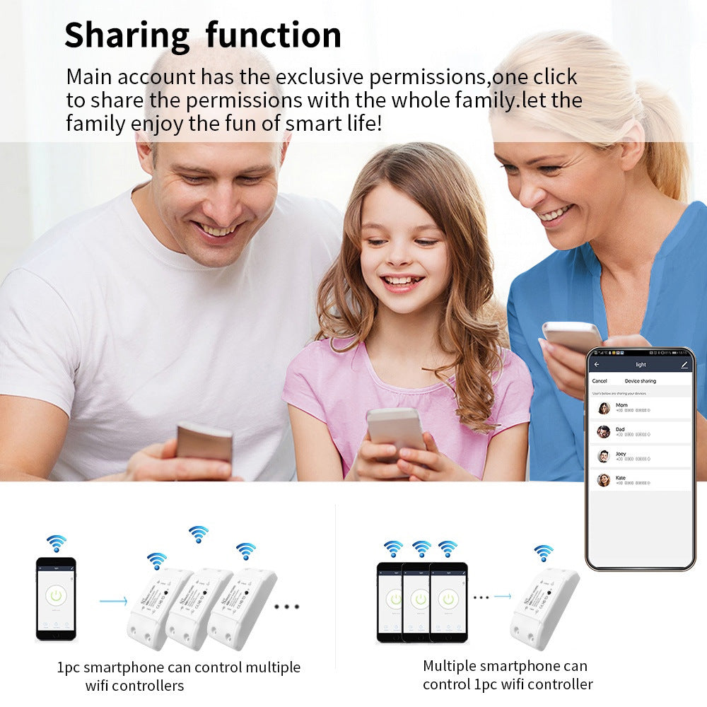 Smart Life APP WiFi Remote Control Wireless Switch