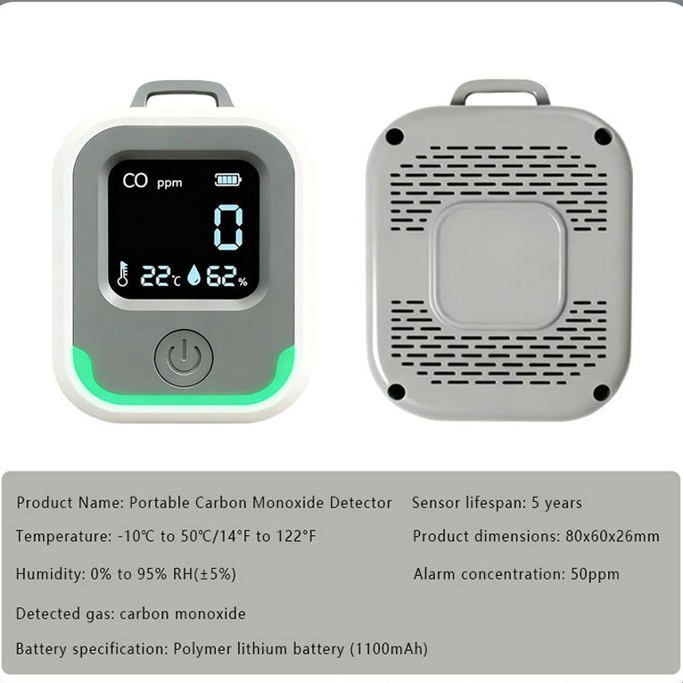 Portable Outdoor Carbon Monoxide Alarm