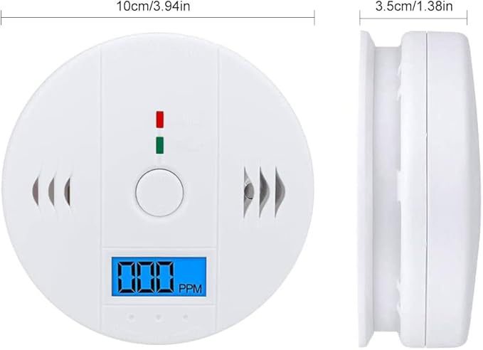 Electrochemical Battery Travel  Carbon Monoxide Detector Alarm for Car and Home