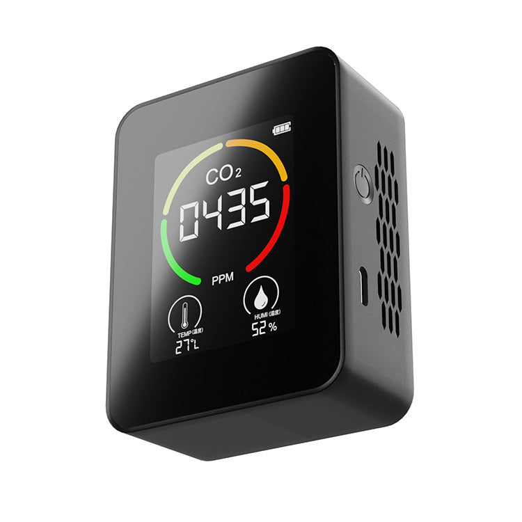 House CO2 Carbon Dioxide Detector Rechargeable Displays Temperature and Humidity