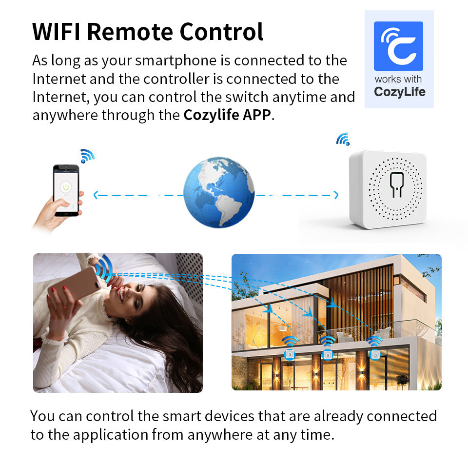 Cozylife and Alexa WIFI Remote Control Wireless Switch Lights With Switch