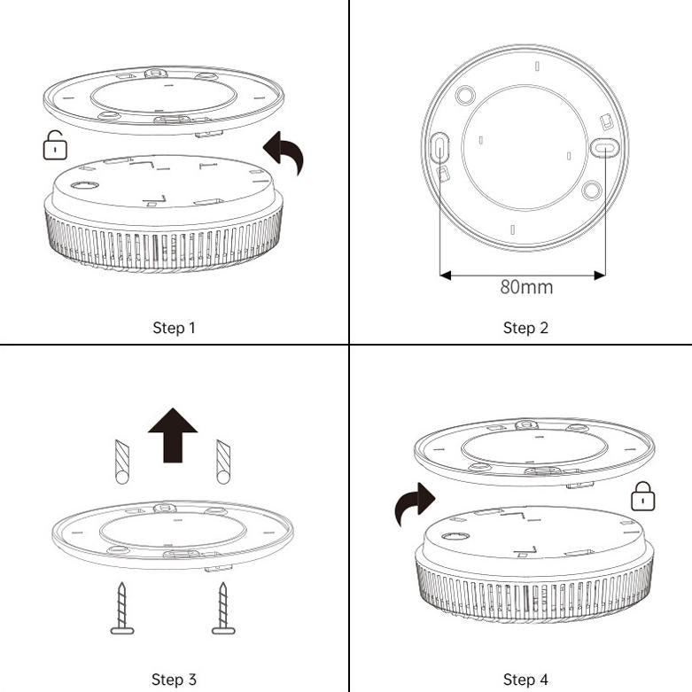 Electrochemical Battery Smoke Carbon Monoxide Detector Alarm