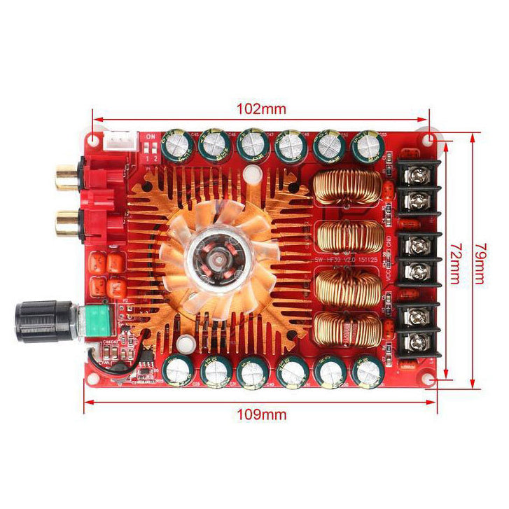 TDA7498E Audio Power Amplifier Board Dual-channel 2*160W