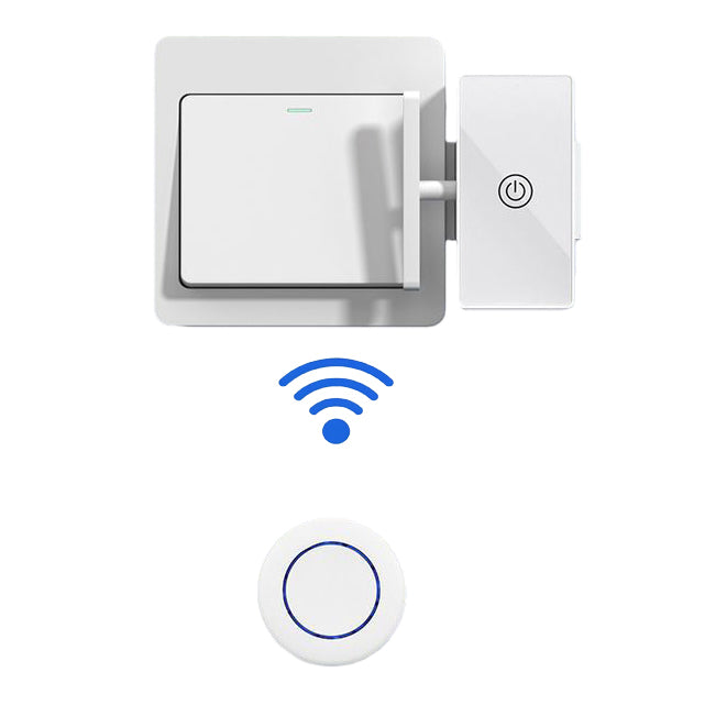 433MHz Round Remote Control Wireless Light Switch for Wall