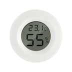 White Round Embedded Temperature and Humidity Meter