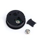 Black Round Embedded Temperature and Humidity Meter