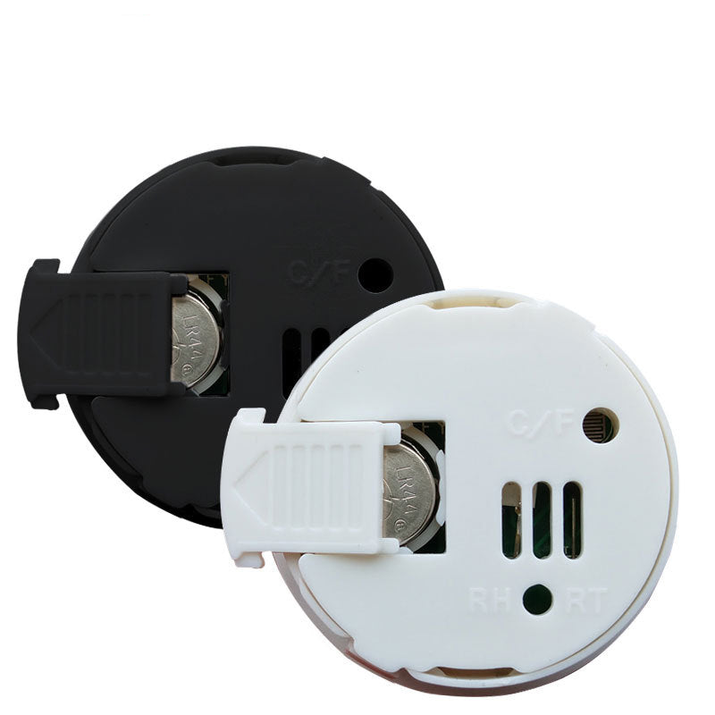White Round Embedded Temperature and Humidity Meter